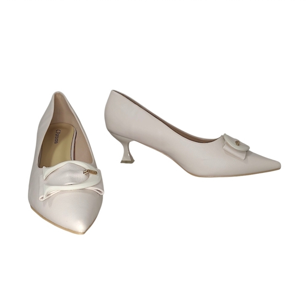 C.Paravano C Buckle Pointed Toe Pumps (Olivia) Size 42 EU/ 11 US - Picture 2 of 16